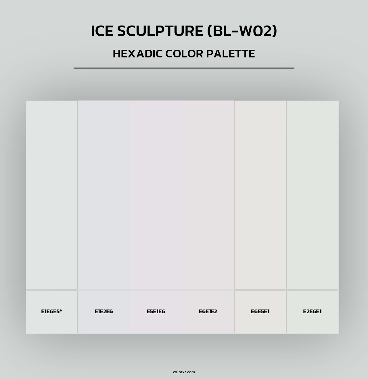 Ice Sculpture (BL-W02) - Hexadic Color Palette