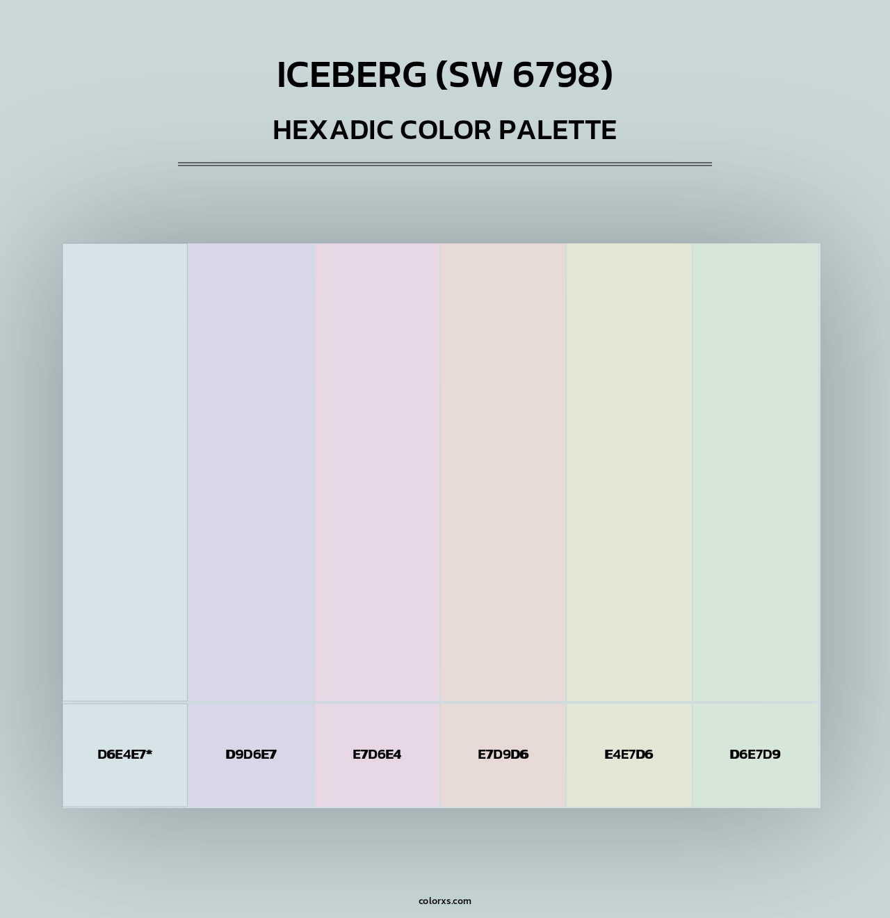 Iceberg (SW 6798) - Hexadic Color Palette