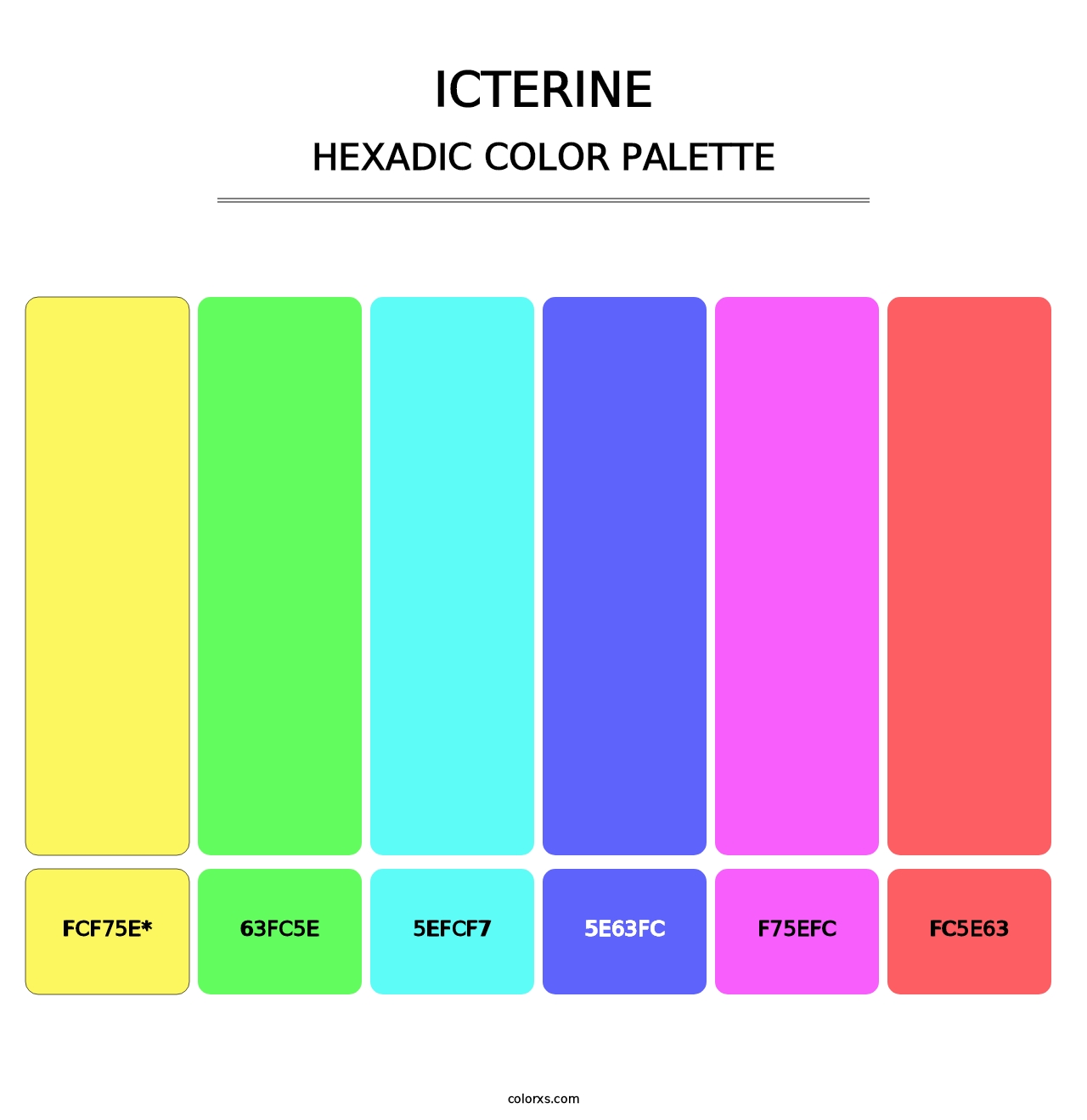 Icterine - Hexadic Color Palette