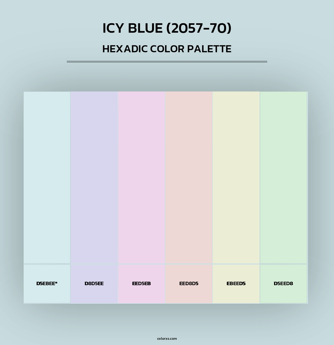 Icy Blue (2057-70) - Hexadic Color Palette