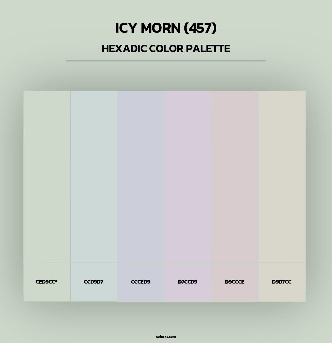 Icy Morn (457) - Hexadic Color Palette
