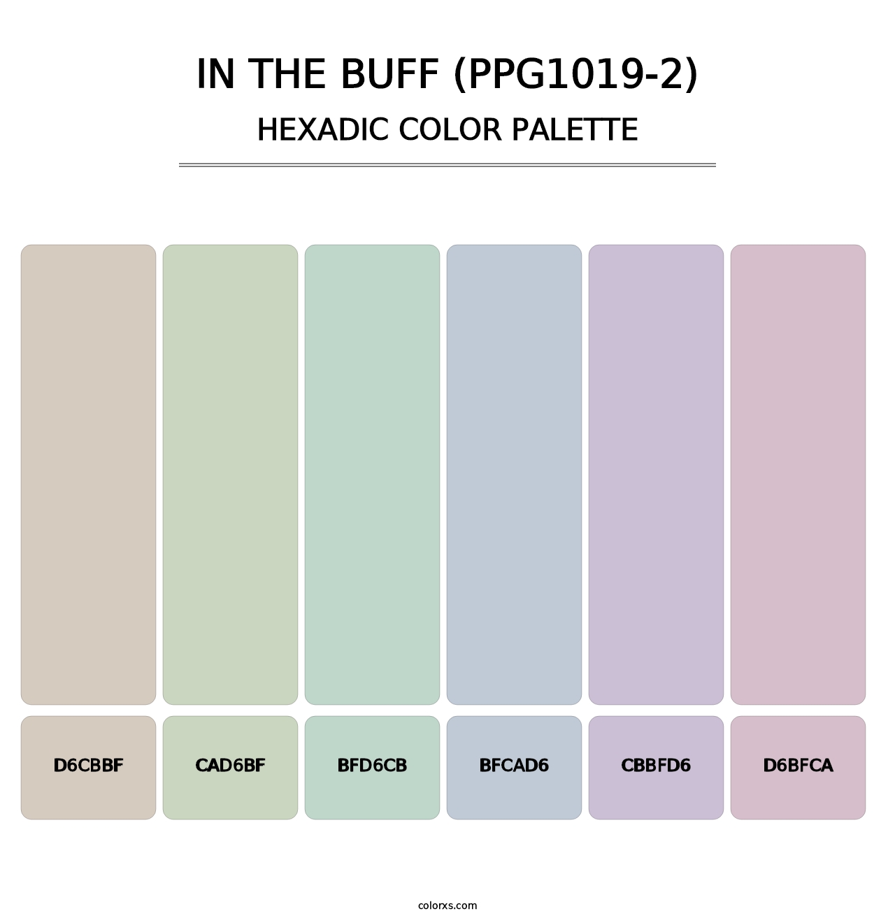 In The Buff (PPG1019-2) - Hexadic Color Palette