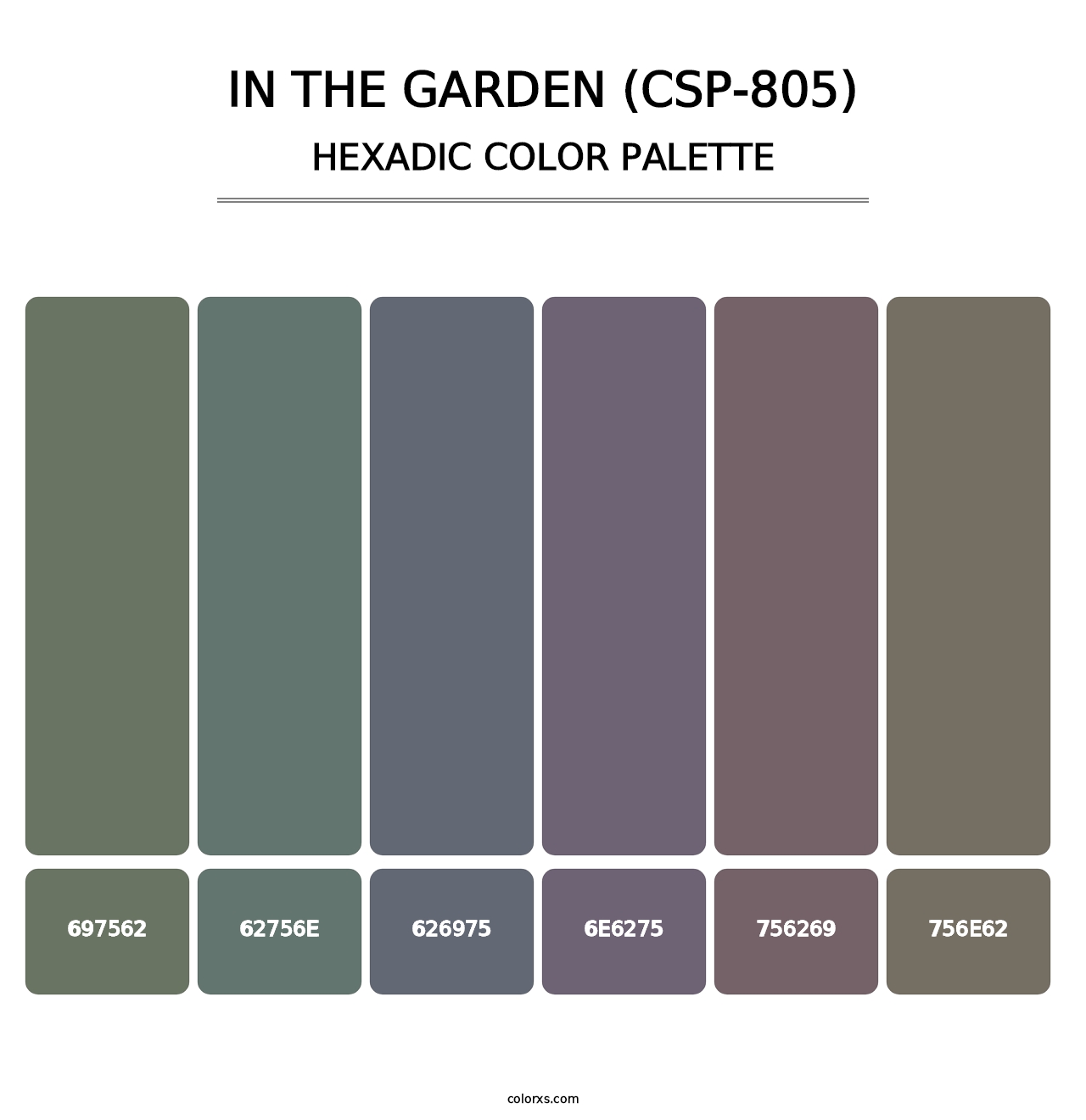 In the Garden (CSP-805) - Hexadic Color Palette