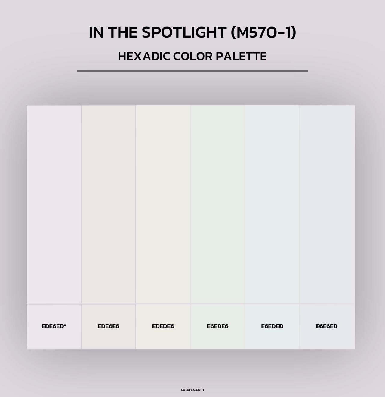 In The Spotlight (M570-1) - Hexadic Color Palette