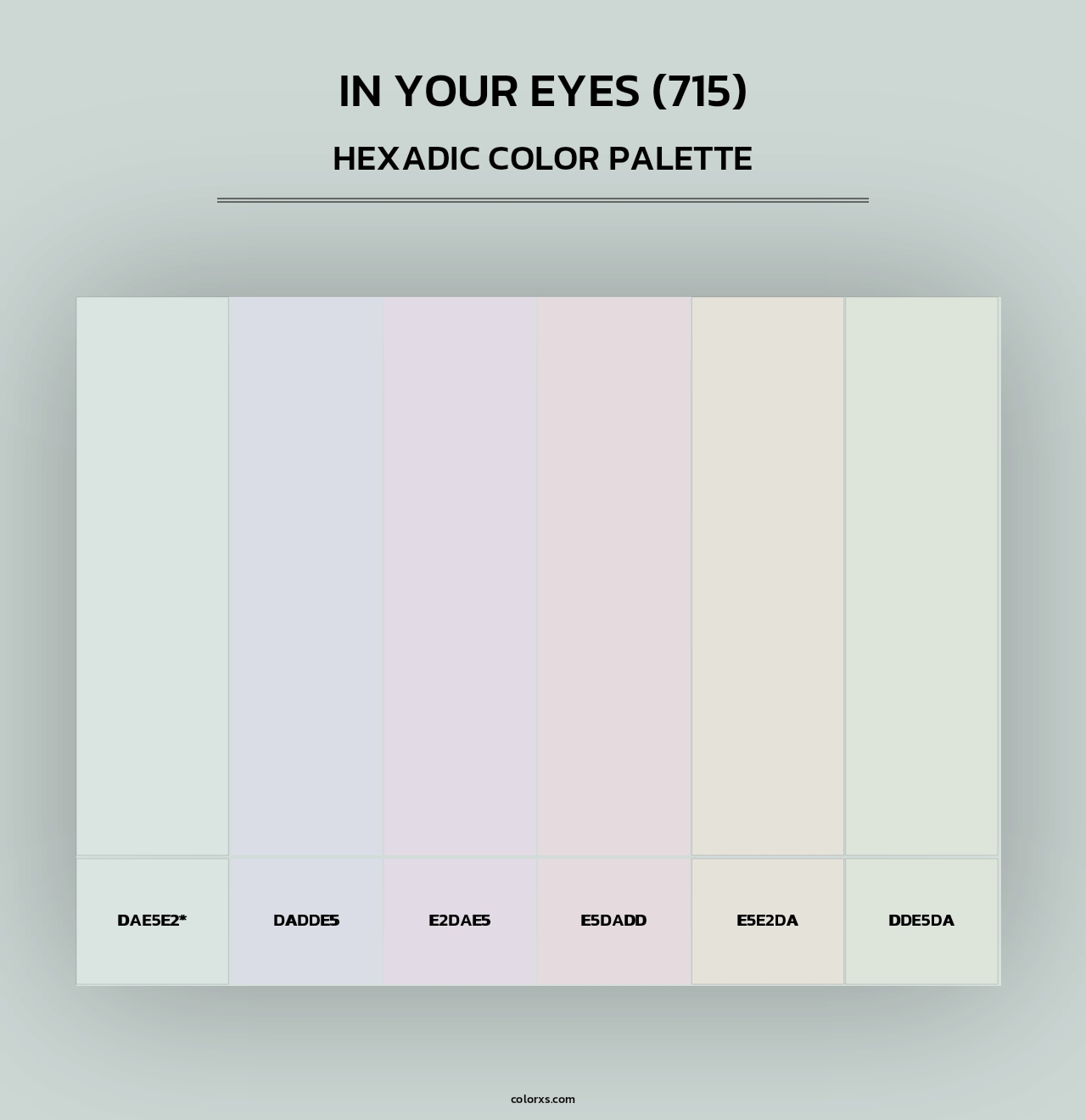 In Your Eyes (715) - Hexadic Color Palette