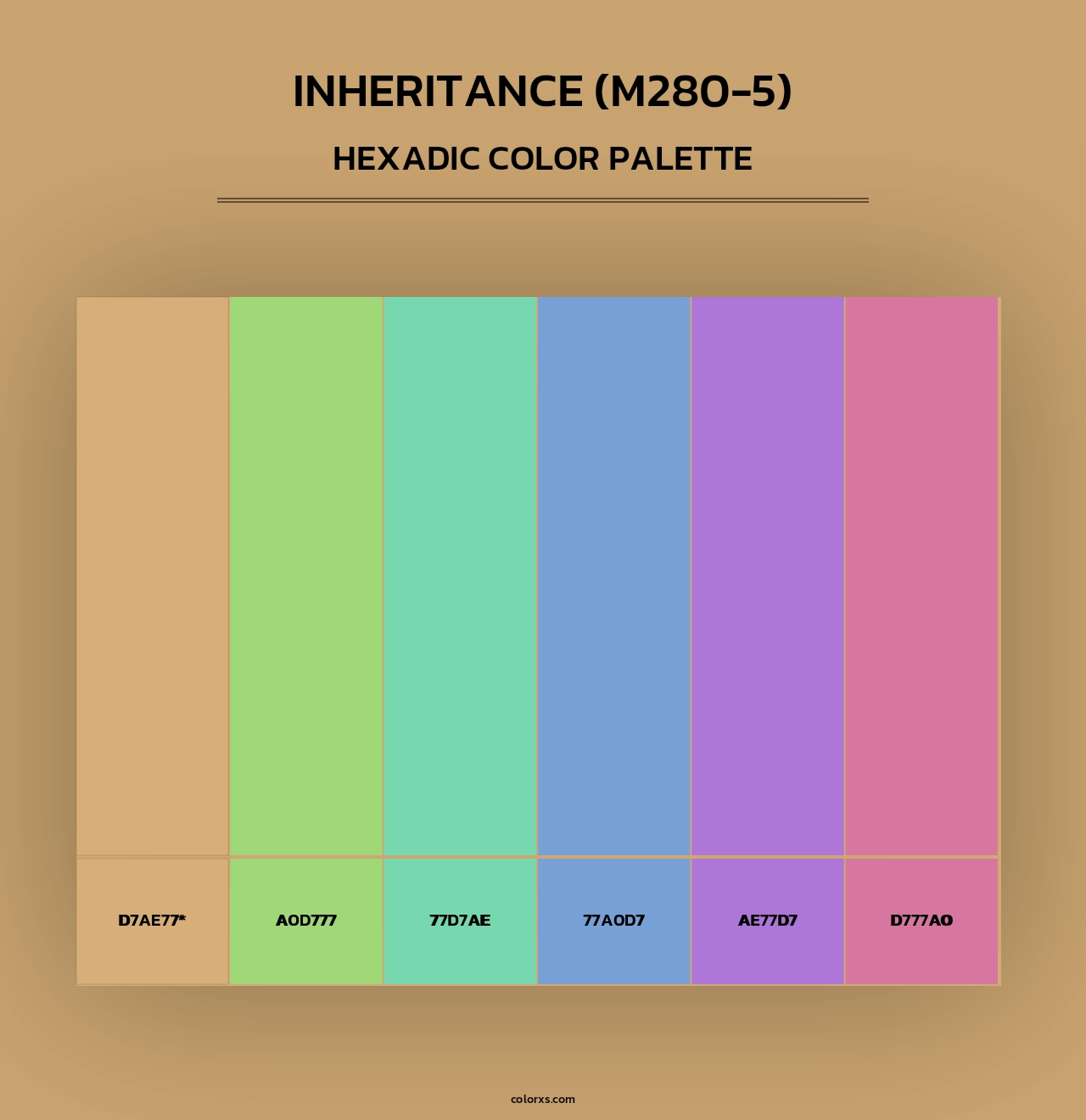 Inheritance (M280-5) - Hexadic Color Palette