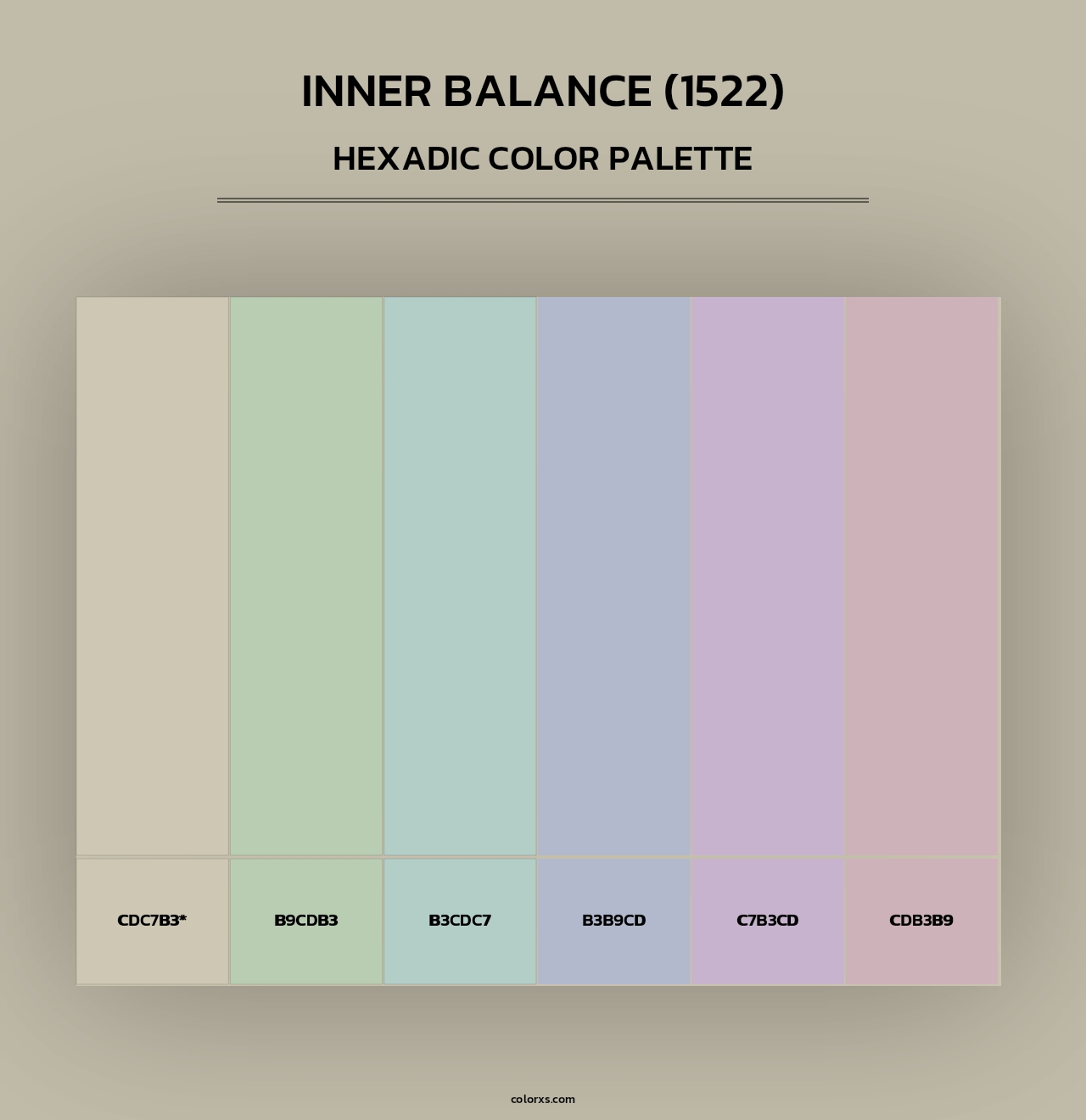Inner Balance (1522) - Hexadic Color Palette