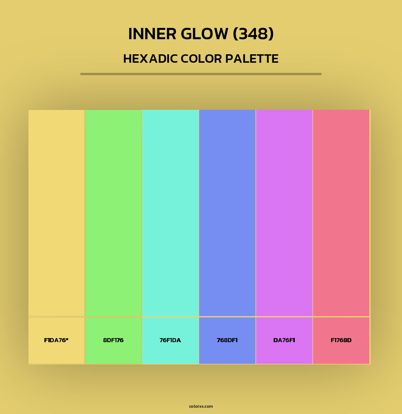 Inner Glow (348) - Hexadic Color Palette