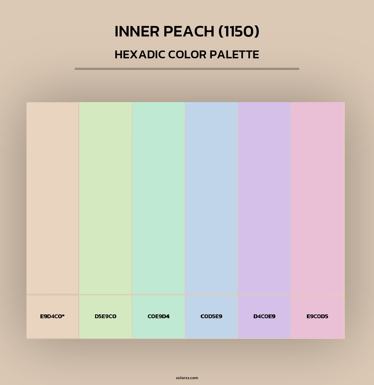 Inner Peach (1150) - Hexadic Color Palette