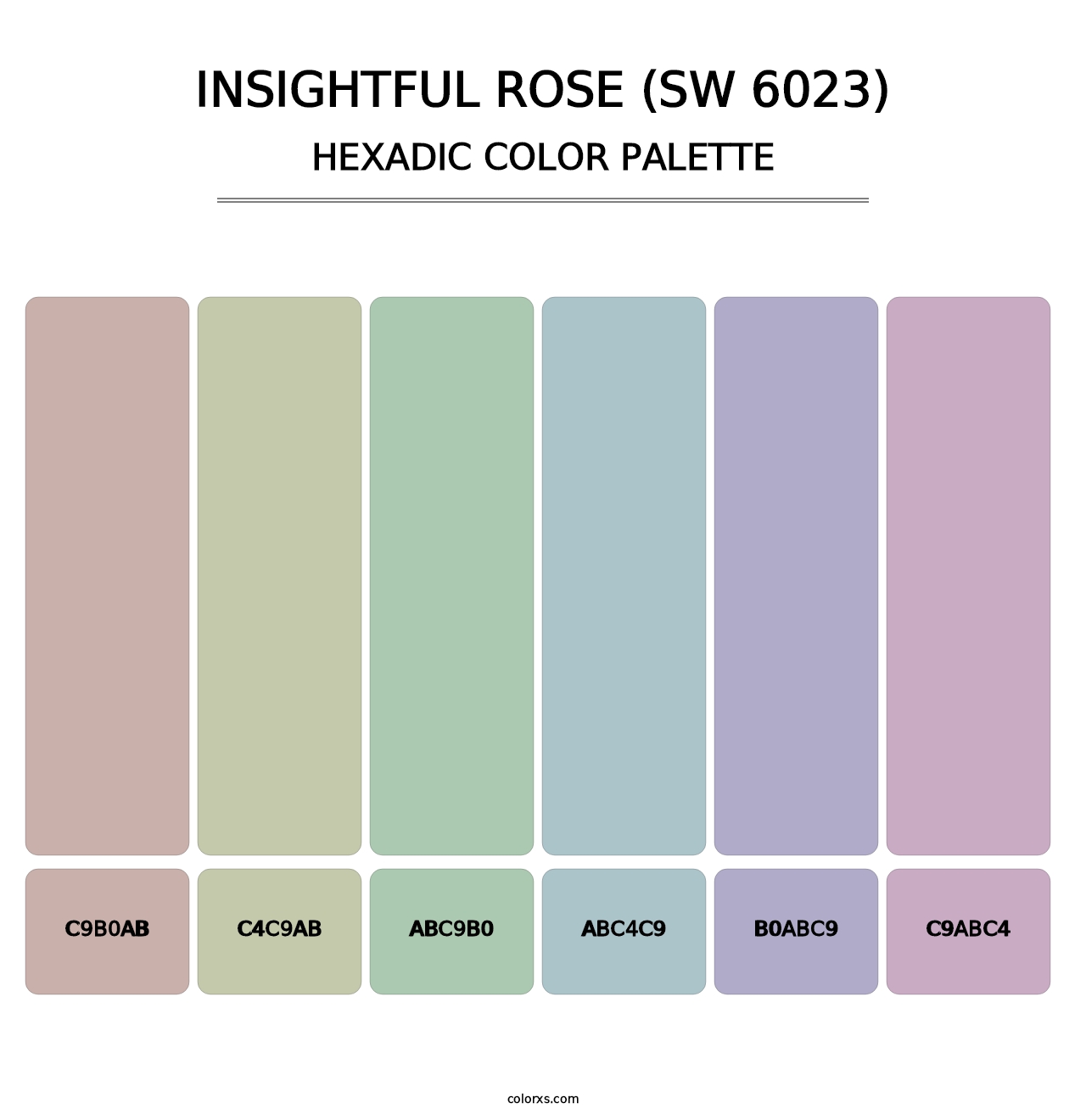 Insightful Rose (SW 6023) - Hexadic Color Palette
