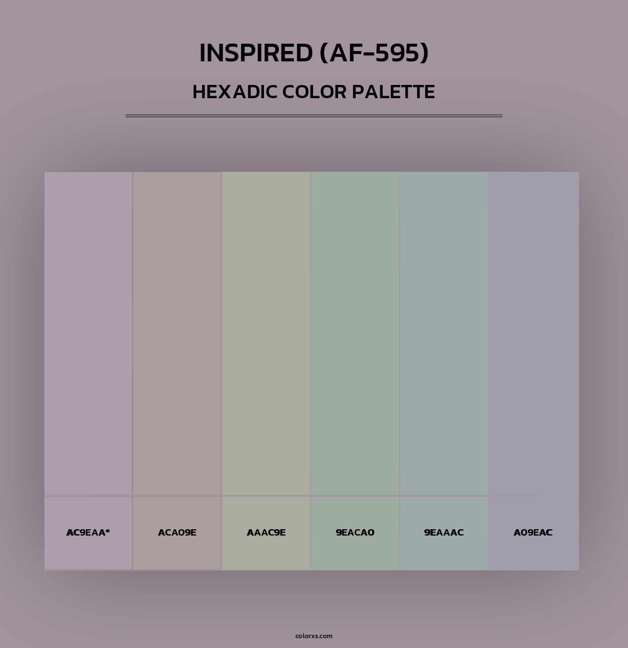 Inspired (AF-595) - Hexadic Color Palette