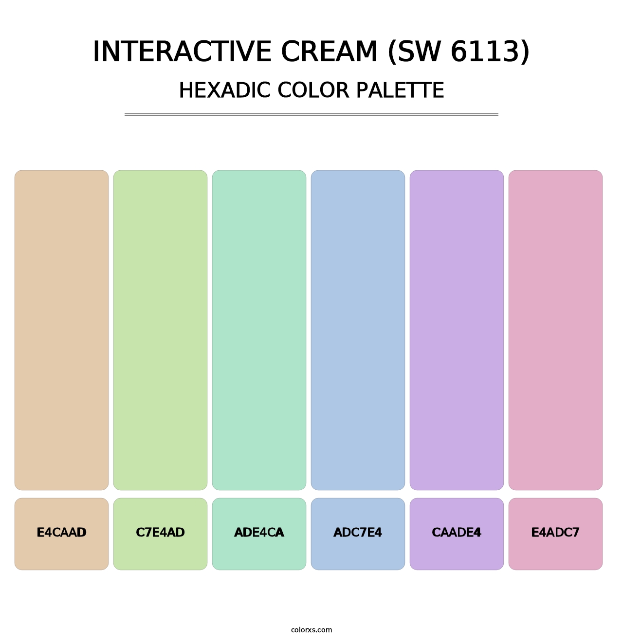 Interactive Cream (SW 6113) - Hexadic Color Palette