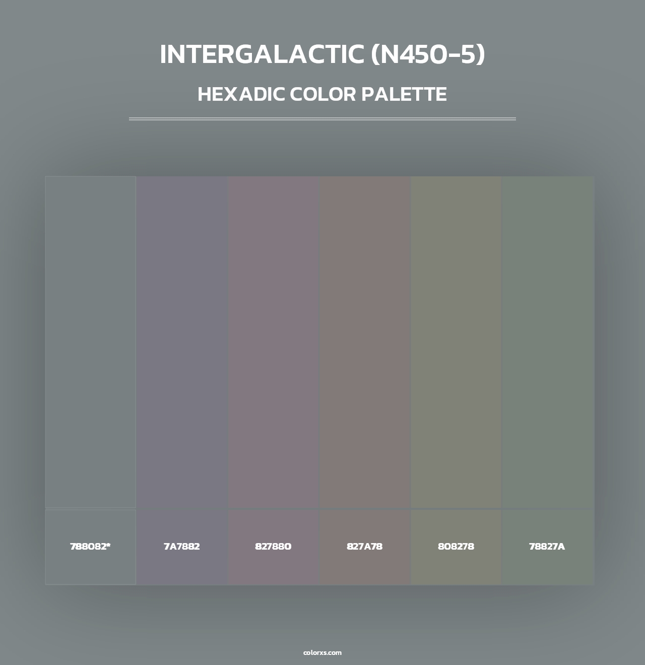 Intergalactic (N450-5) - Hexadic Color Palette
