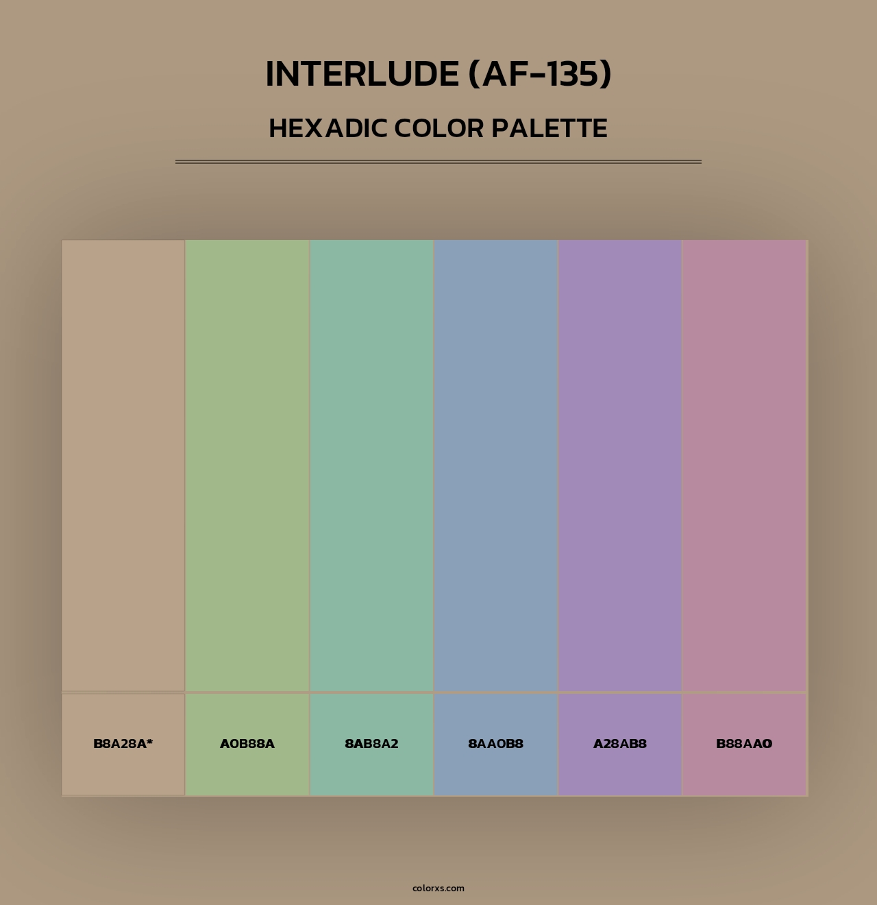 Interlude (AF-135) - Hexadic Color Palette