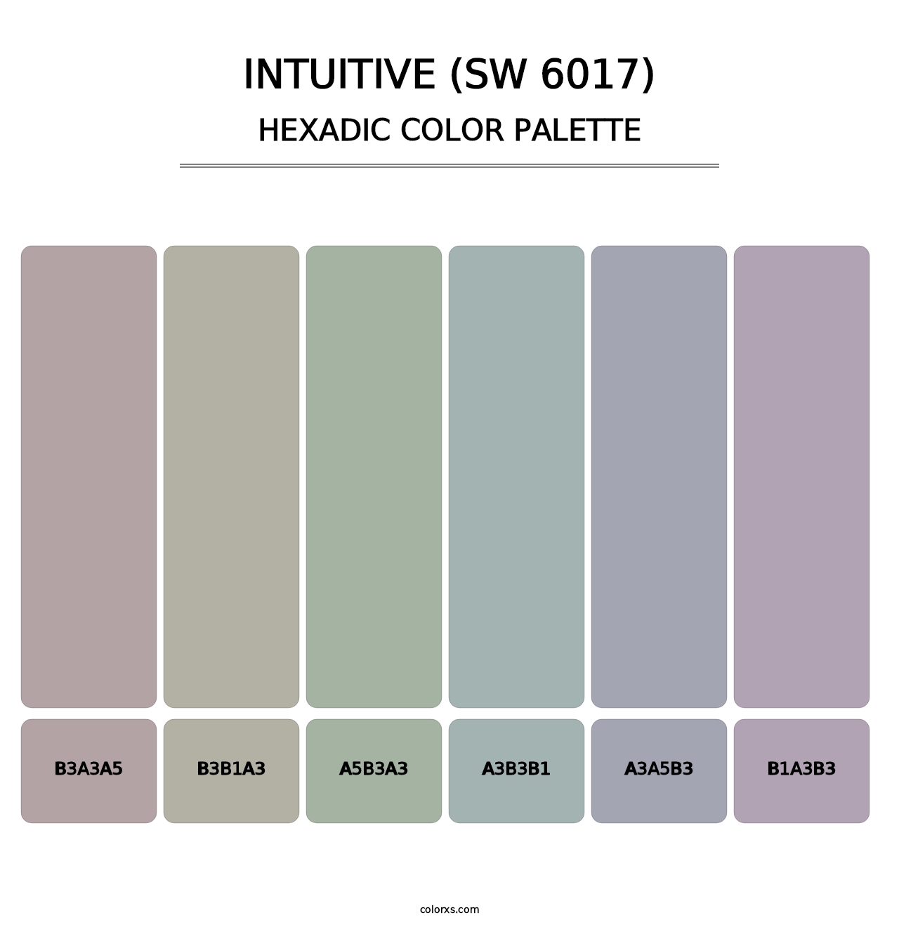 Intuitive (SW 6017) - Hexadic Color Palette