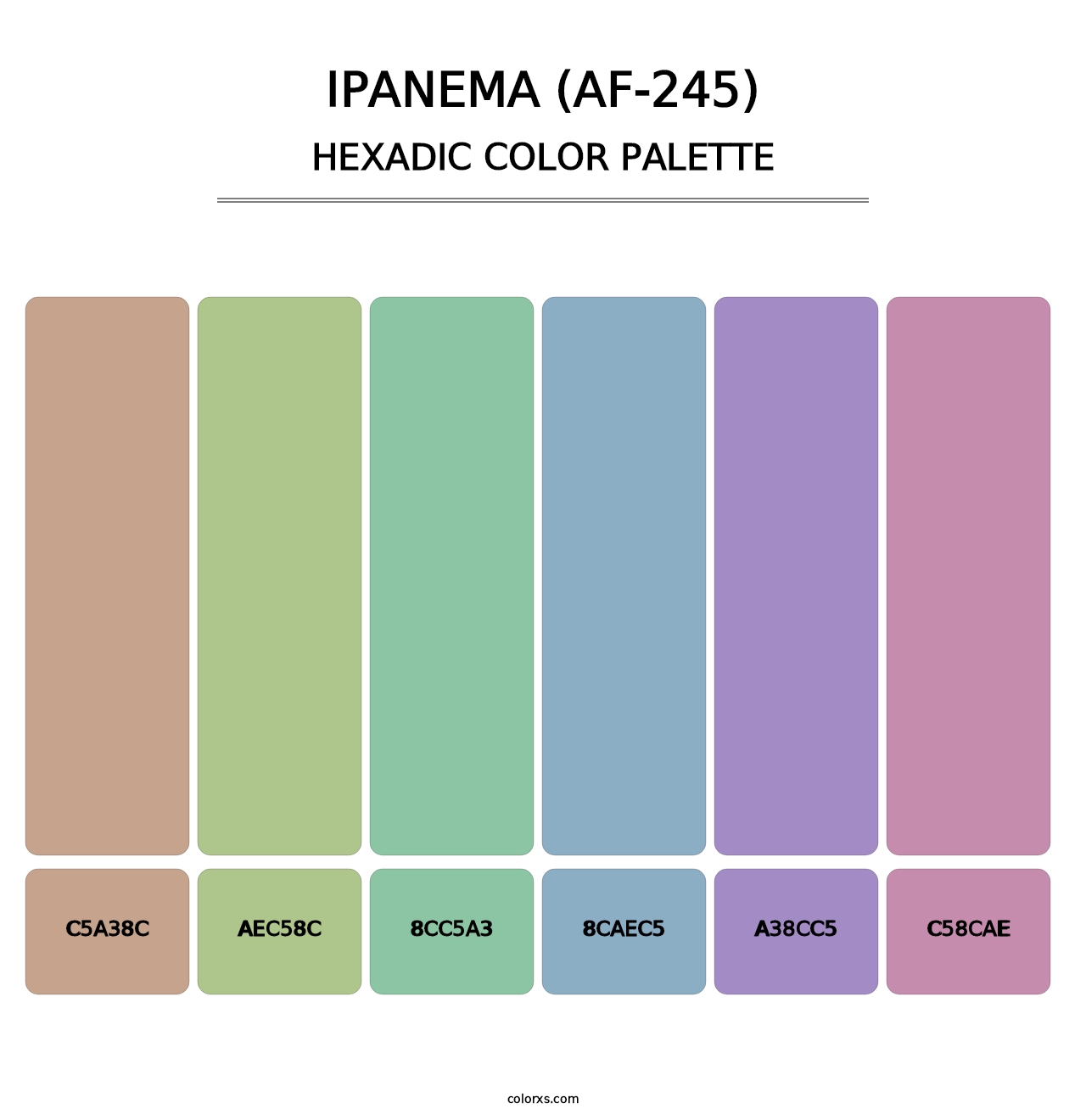 Ipanema (AF-245) - Hexadic Color Palette
