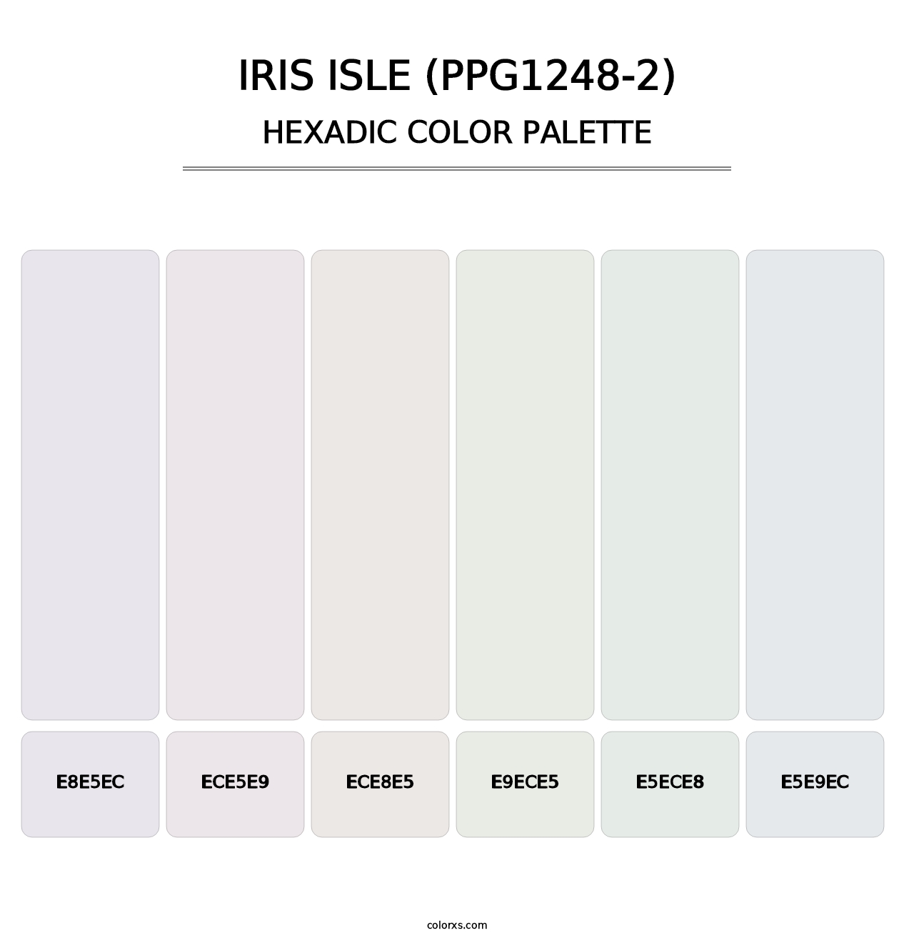 Iris Isle (PPG1248-2) - Hexadic Color Palette