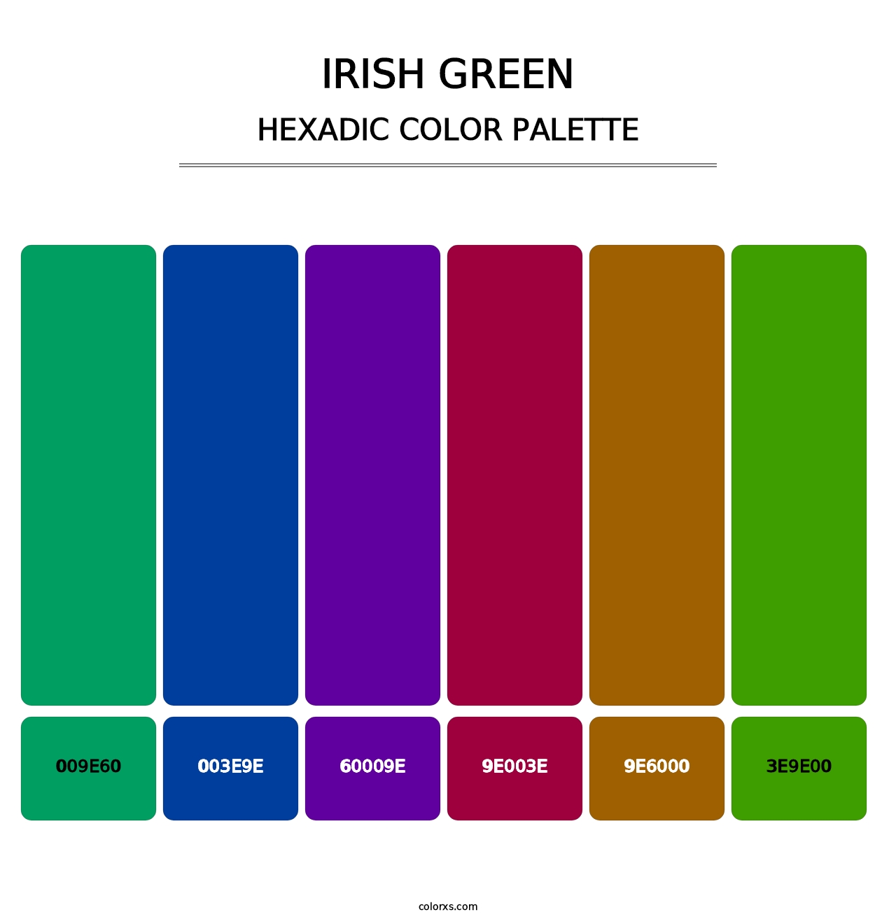 Irish Green - Hexadic Color Palette