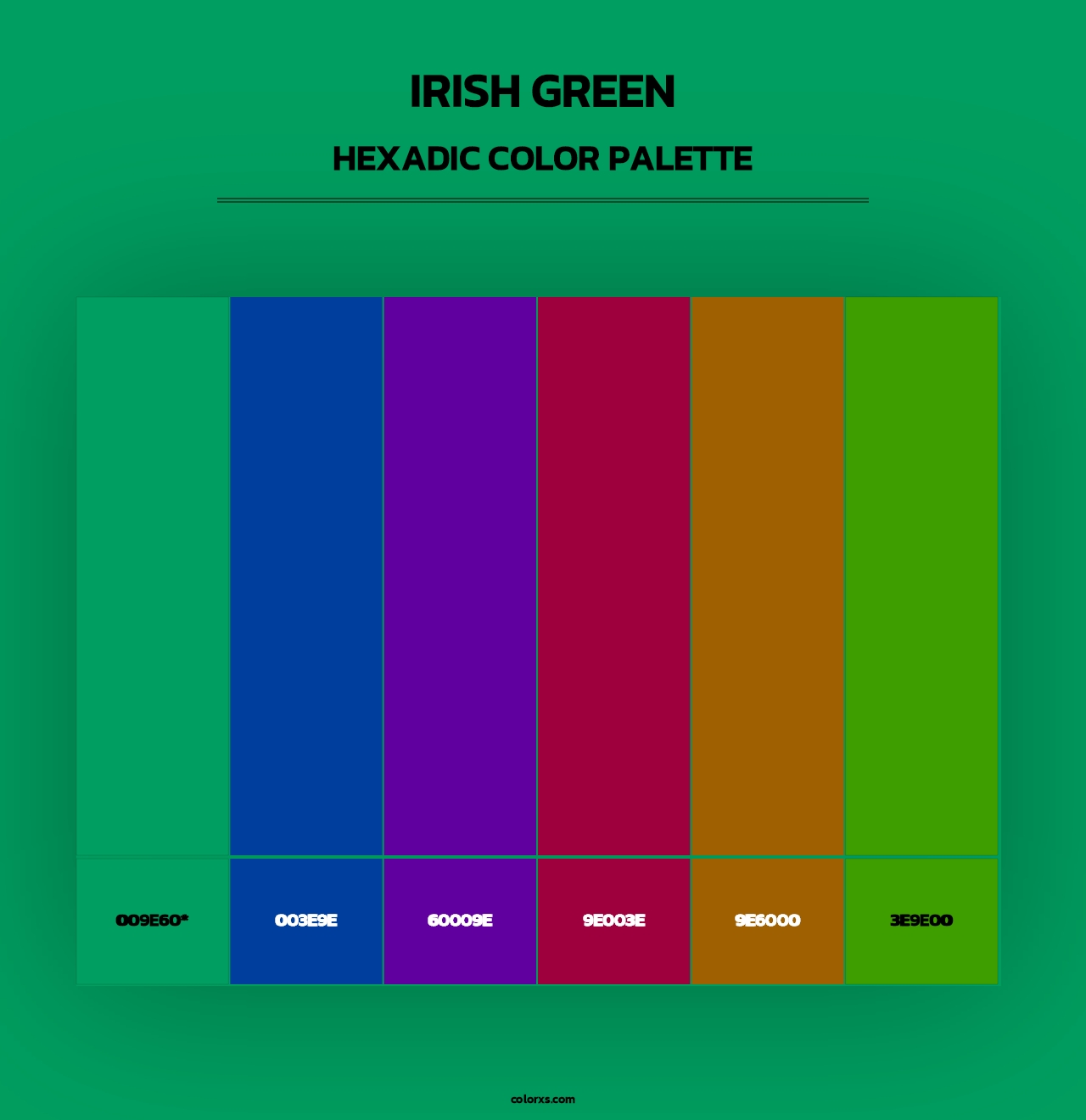 Irish Green - Hexadic Color Palette