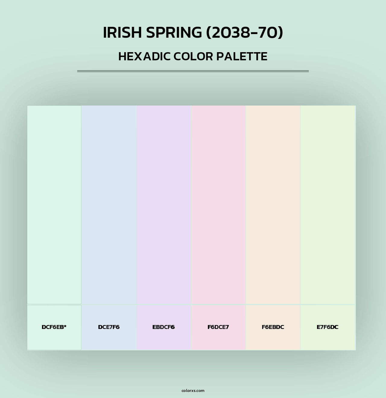 Irish Spring (2038-70) - Hexadic Color Palette