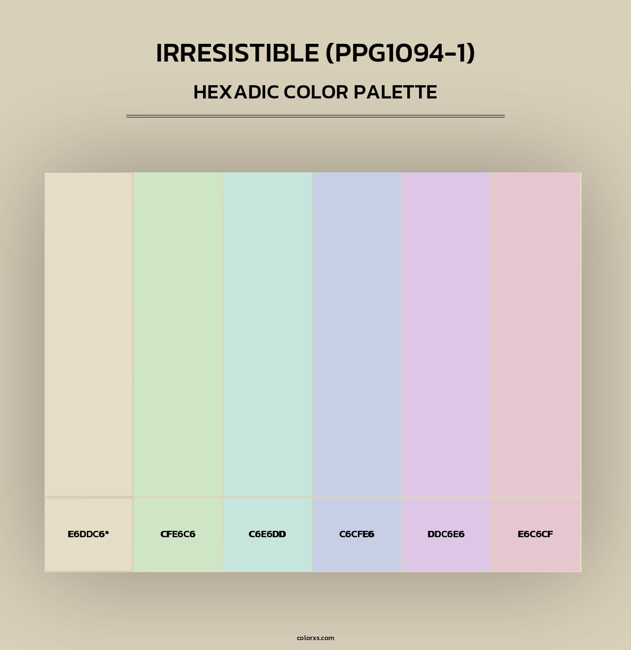 Irresistible (PPG1094-1) - Hexadic Color Palette