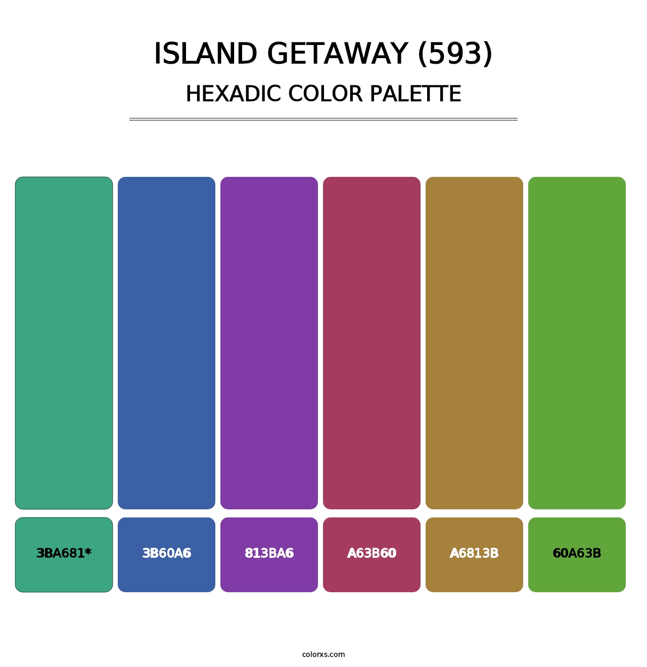 Island Getaway (593) - Hexadic Color Palette
