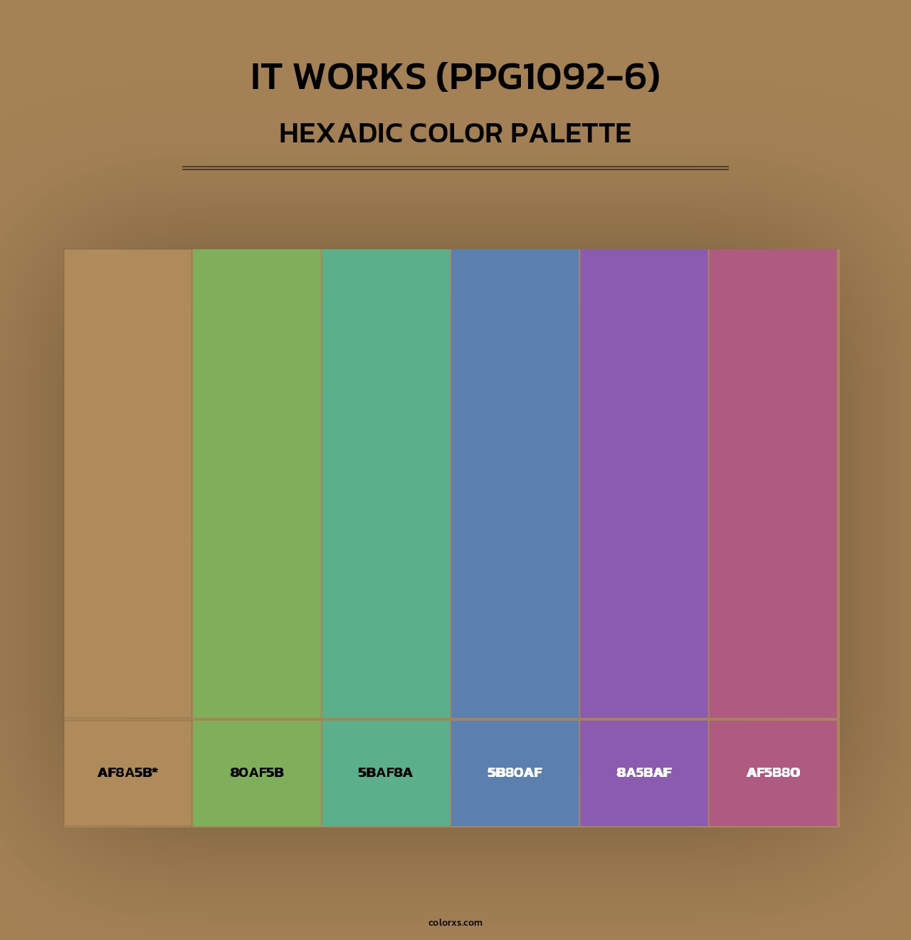 It Works (PPG1092-6) - Hexadic Color Palette