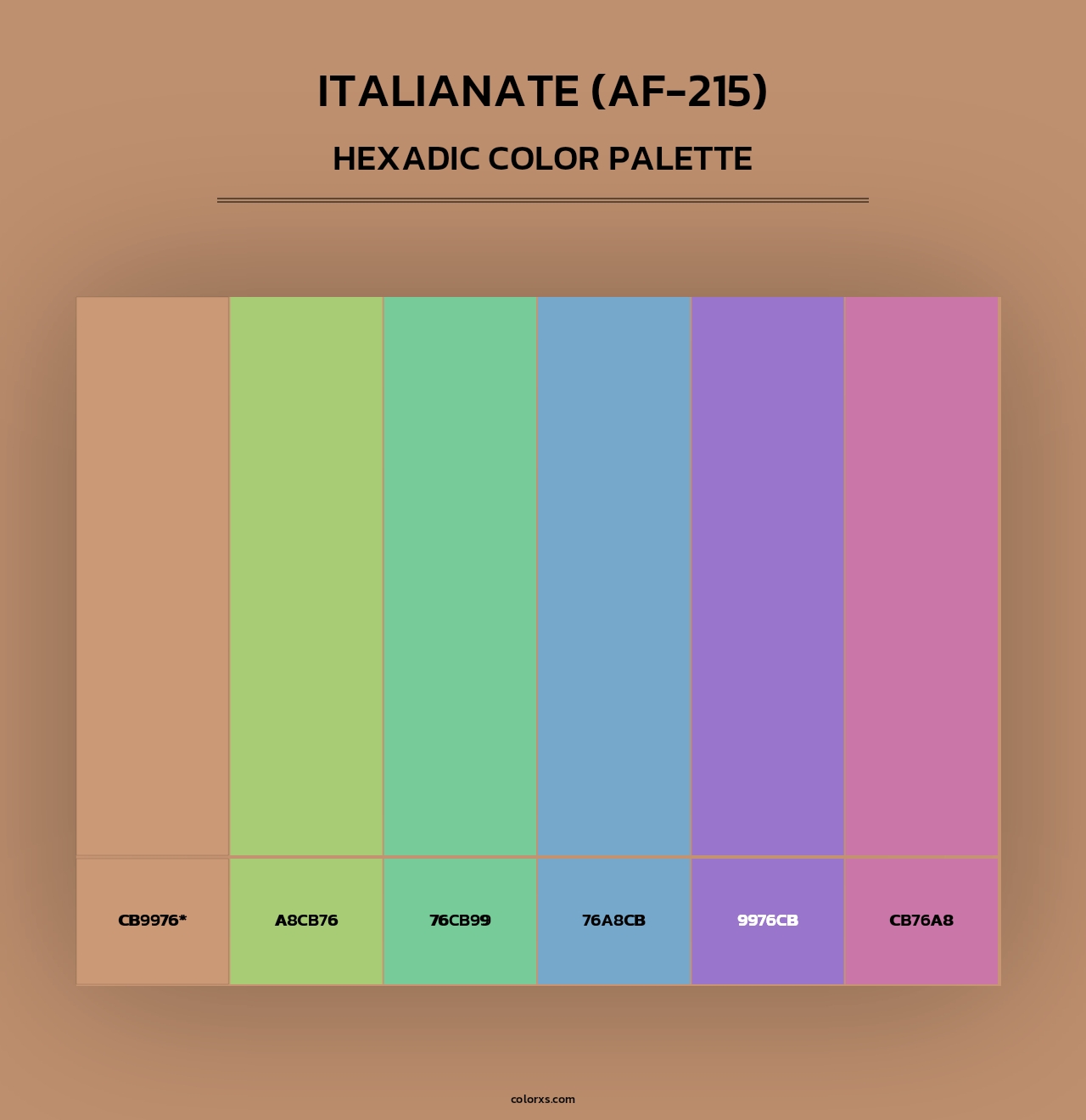 Italianate (AF-215) - Hexadic Color Palette
