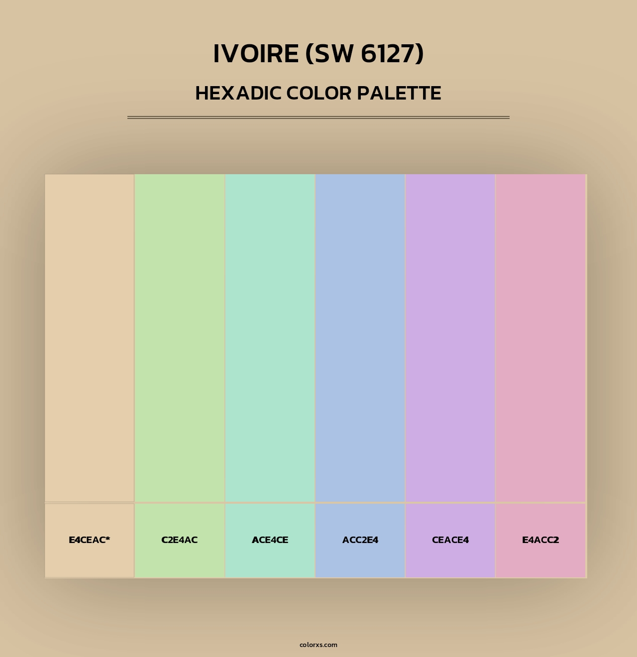 Ivoire (SW 6127) - Hexadic Color Palette