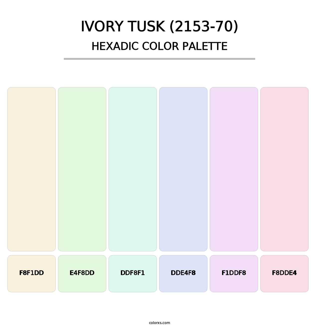 Ivory Tusk (2153-70) - Hexadic Color Palette