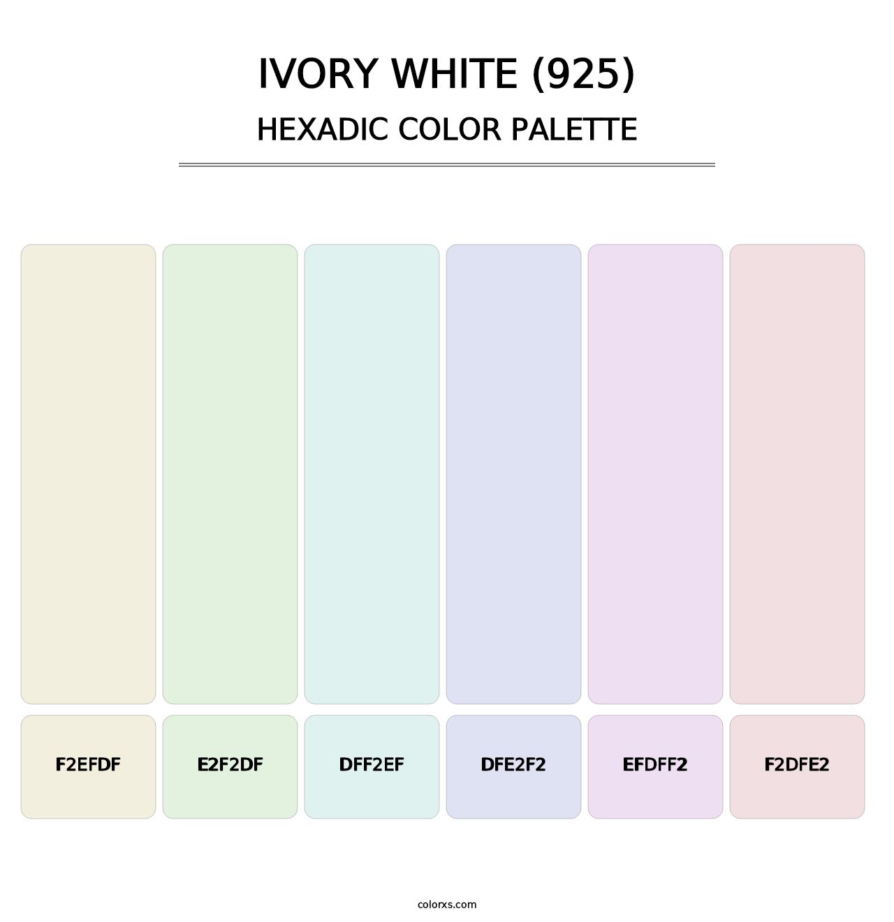 Ivory White (925) - Hexadic Color Palette