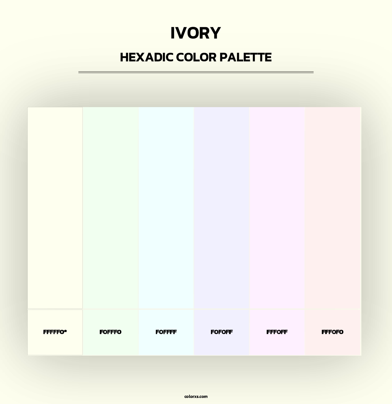 Ivory - Hexadic Color Palette