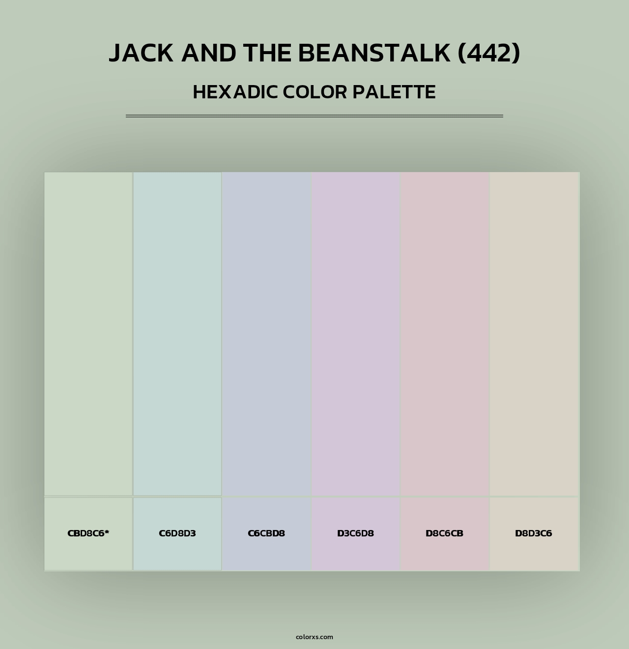 Jack and the Beanstalk (442) - Hexadic Color Palette