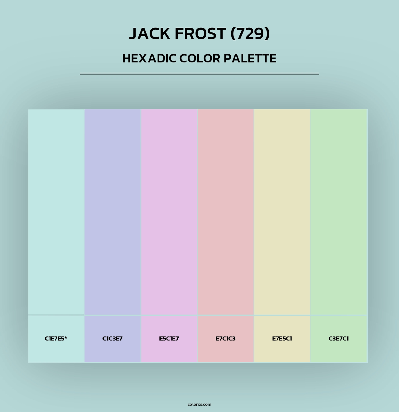 Jack Frost (729) - Hexadic Color Palette