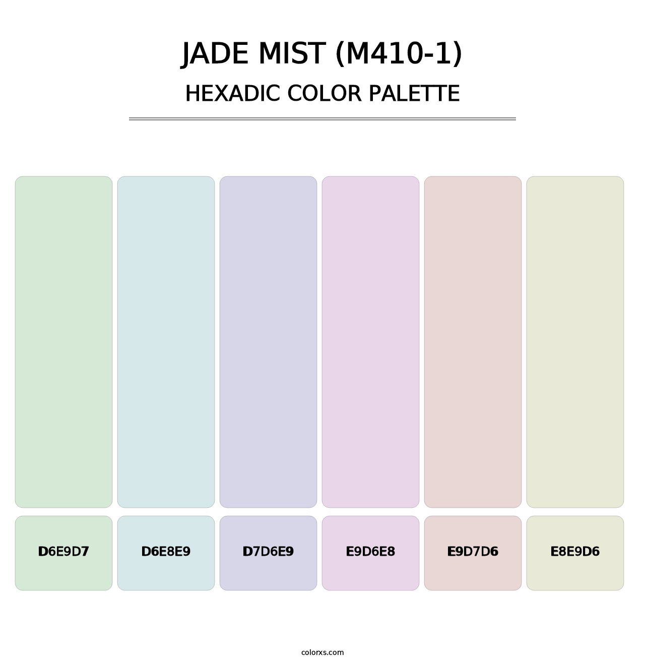 Jade Mist (M410-1) - Hexadic Color Palette