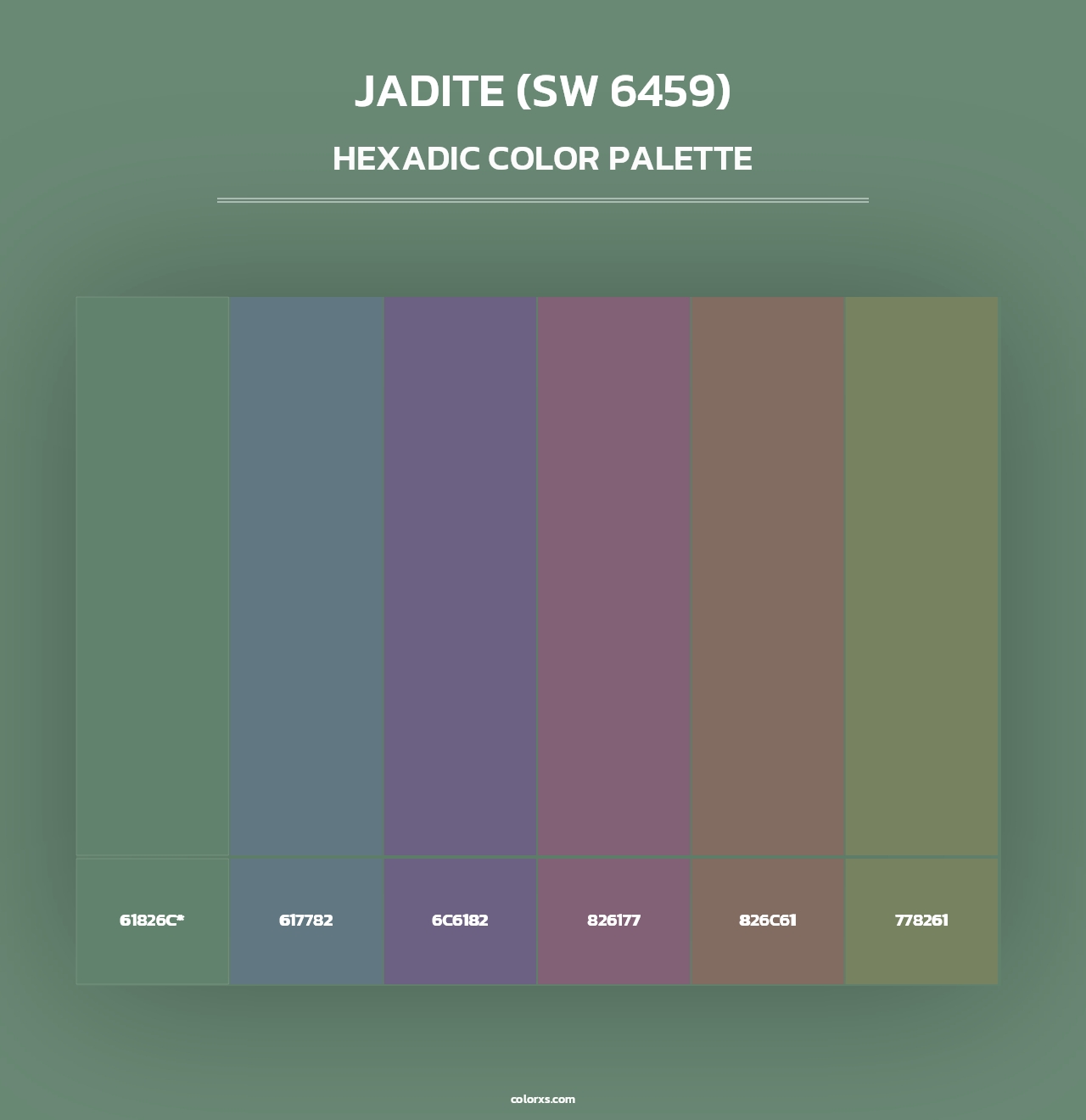 Jadite (SW 6459) - Hexadic Color Palette