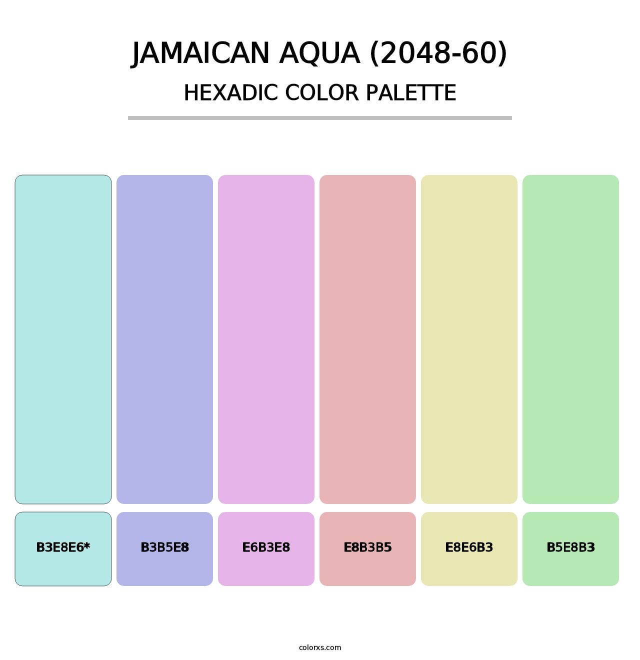 Jamaican Aqua (2048-60) - Hexadic Color Palette