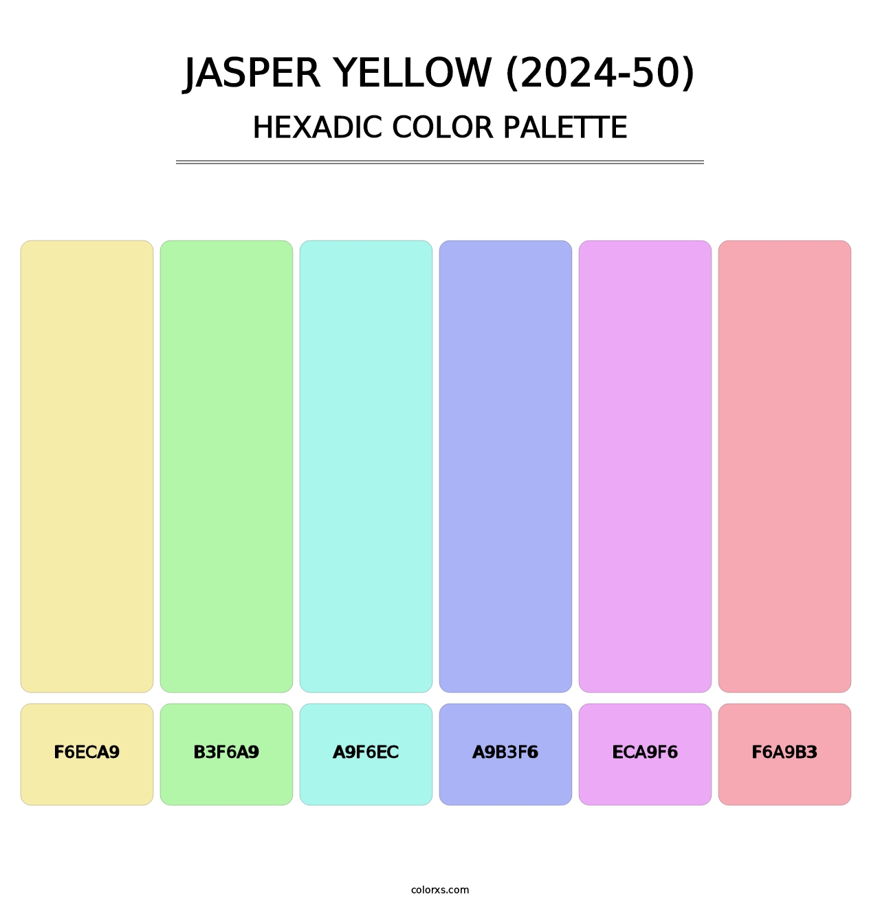 Jasper Yellow (2024-50) - Hexadic Color Palette