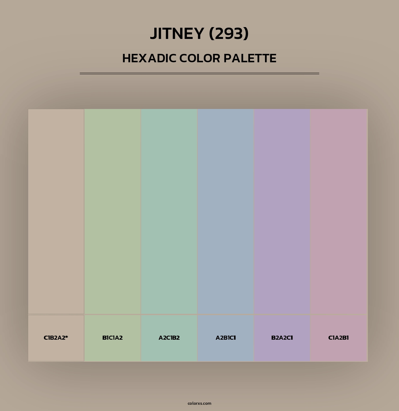 Jitney (293) - Hexadic Color Palette