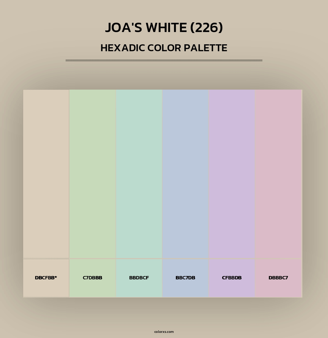 Joa's White (226) - Hexadic Color Palette