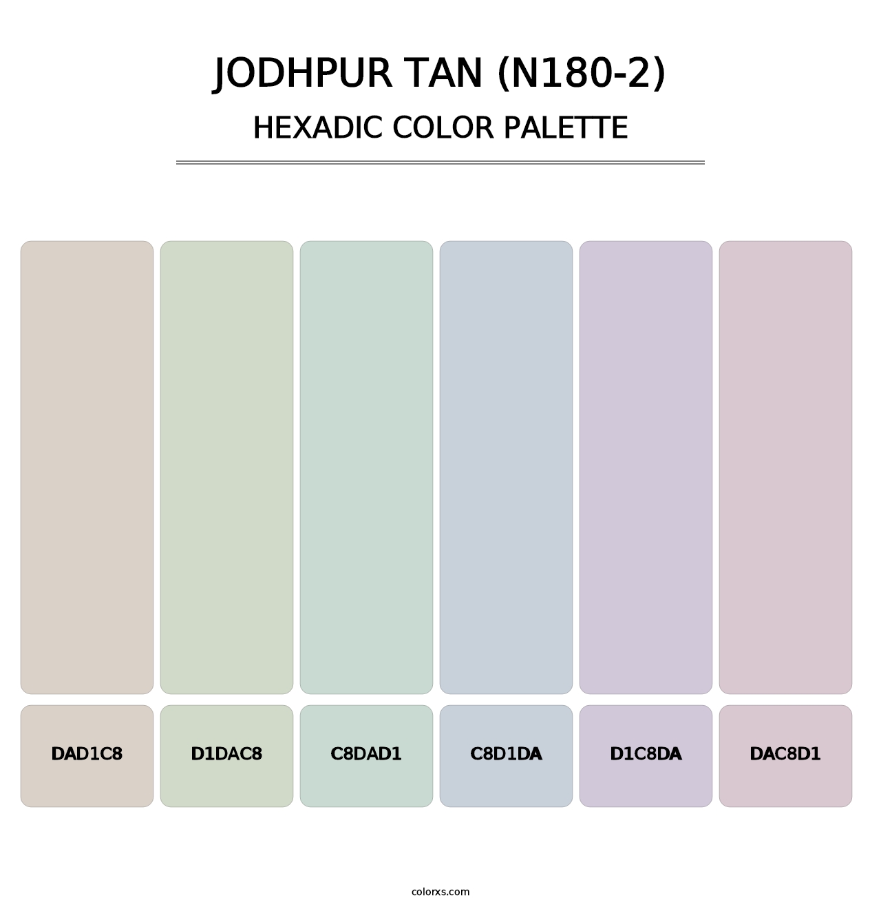 Jodhpur Tan (N180-2) - Hexadic Color Palette