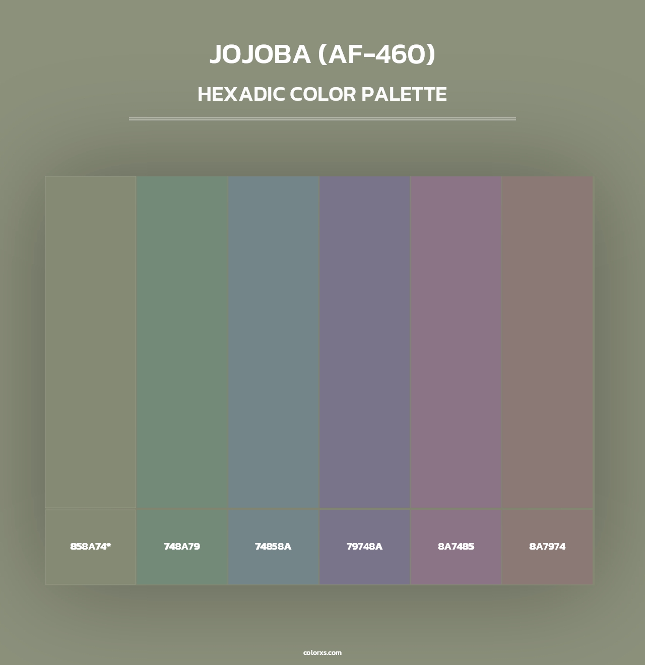 Jojoba (AF-460) - Hexadic Color Palette