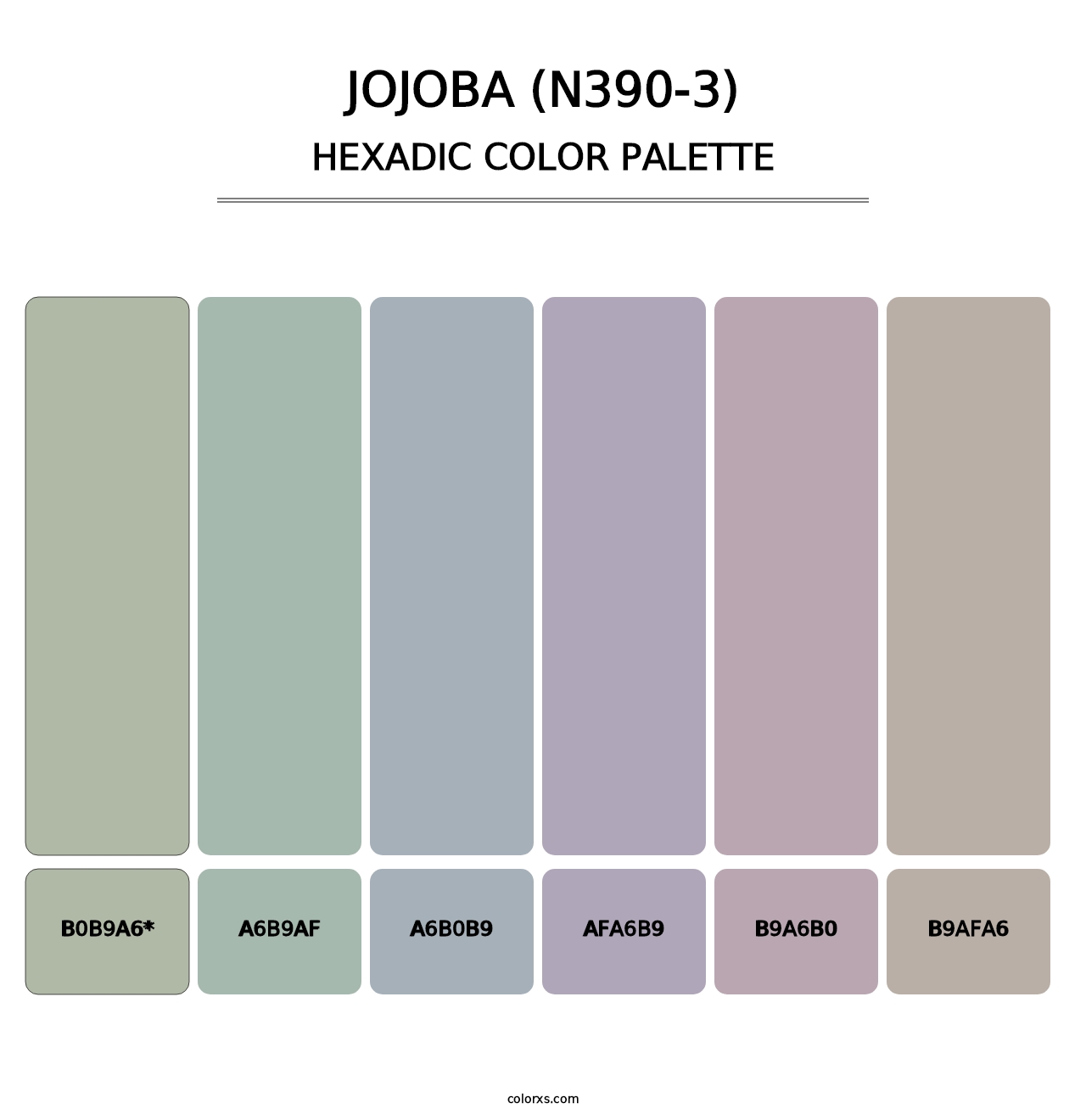 Jojoba (N390-3) - Hexadic Color Palette