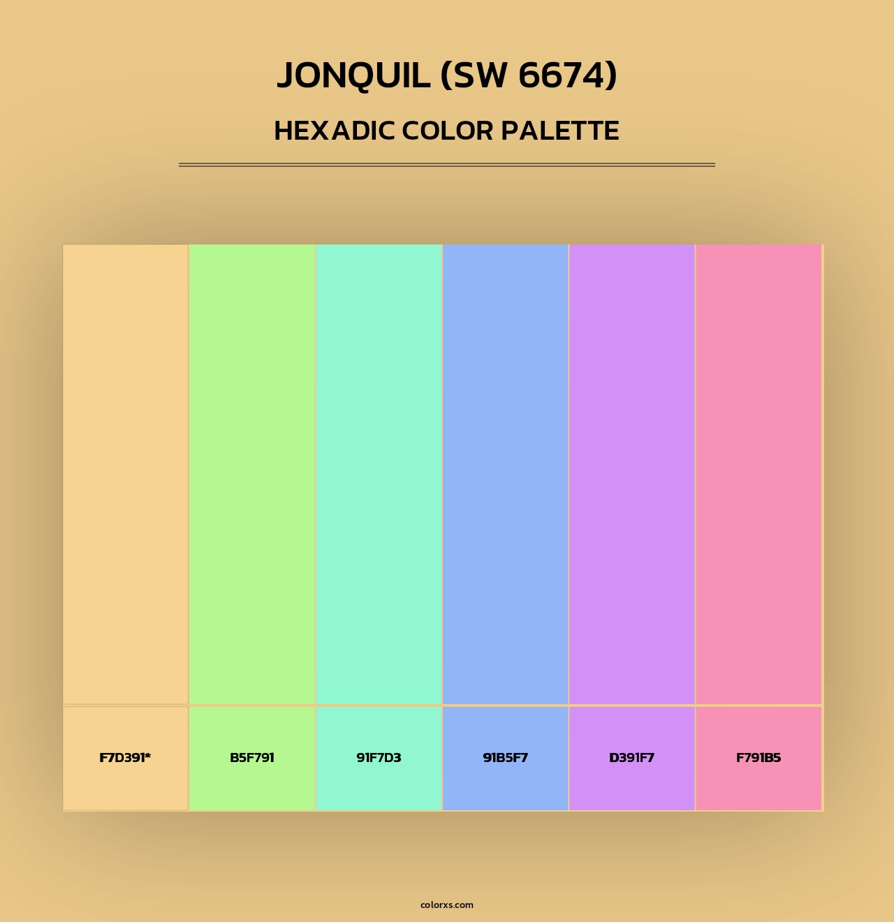 Jonquil (SW 6674) - Hexadic Color Palette