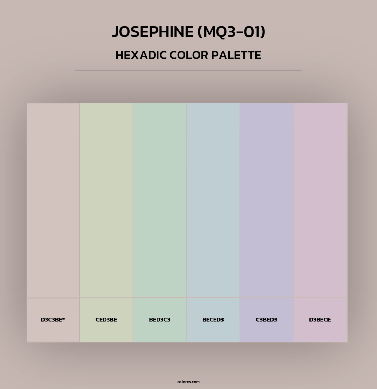 Josephine (MQ3-01) - Hexadic Color Palette