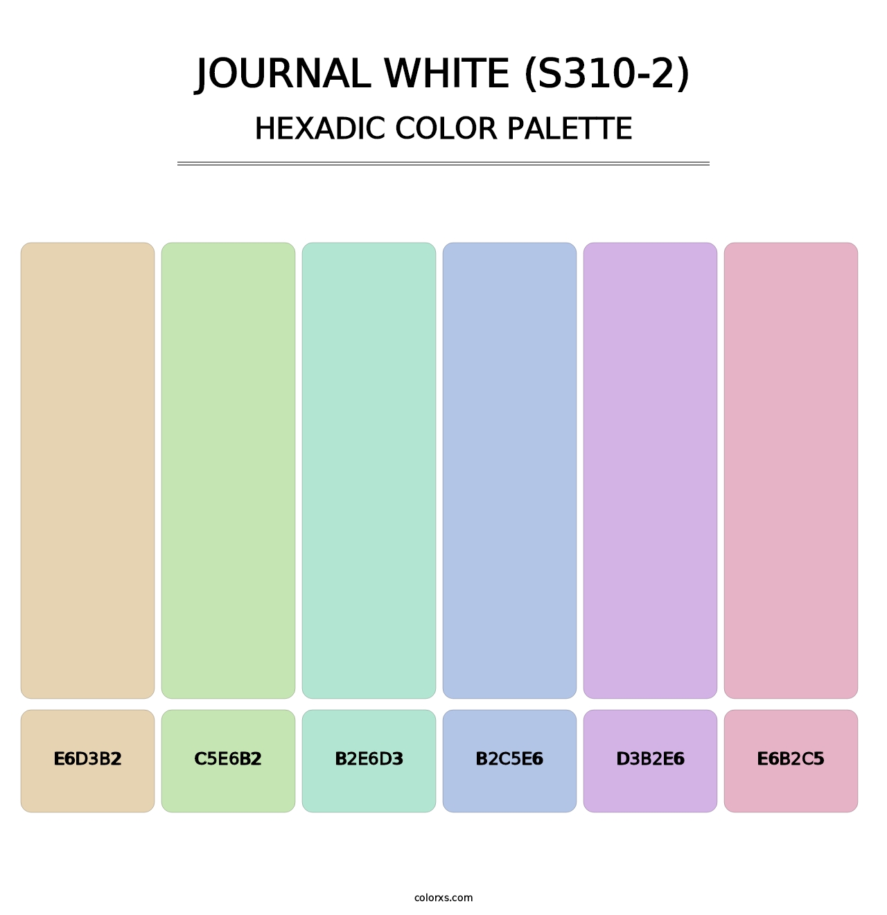 Journal White (S310-2) - Hexadic Color Palette