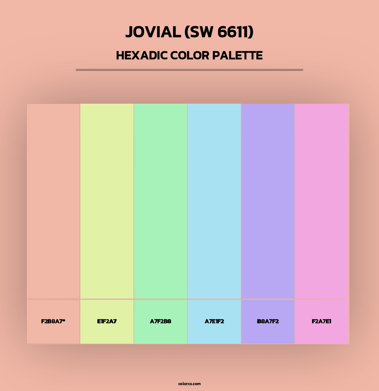Jovial (SW 6611) - Hexadic Color Palette