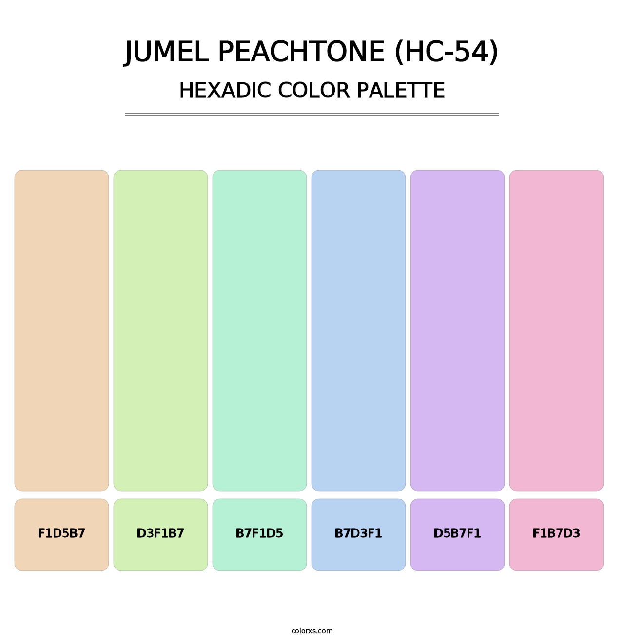 Jumel Peachtone (HC-54) - Hexadic Color Palette