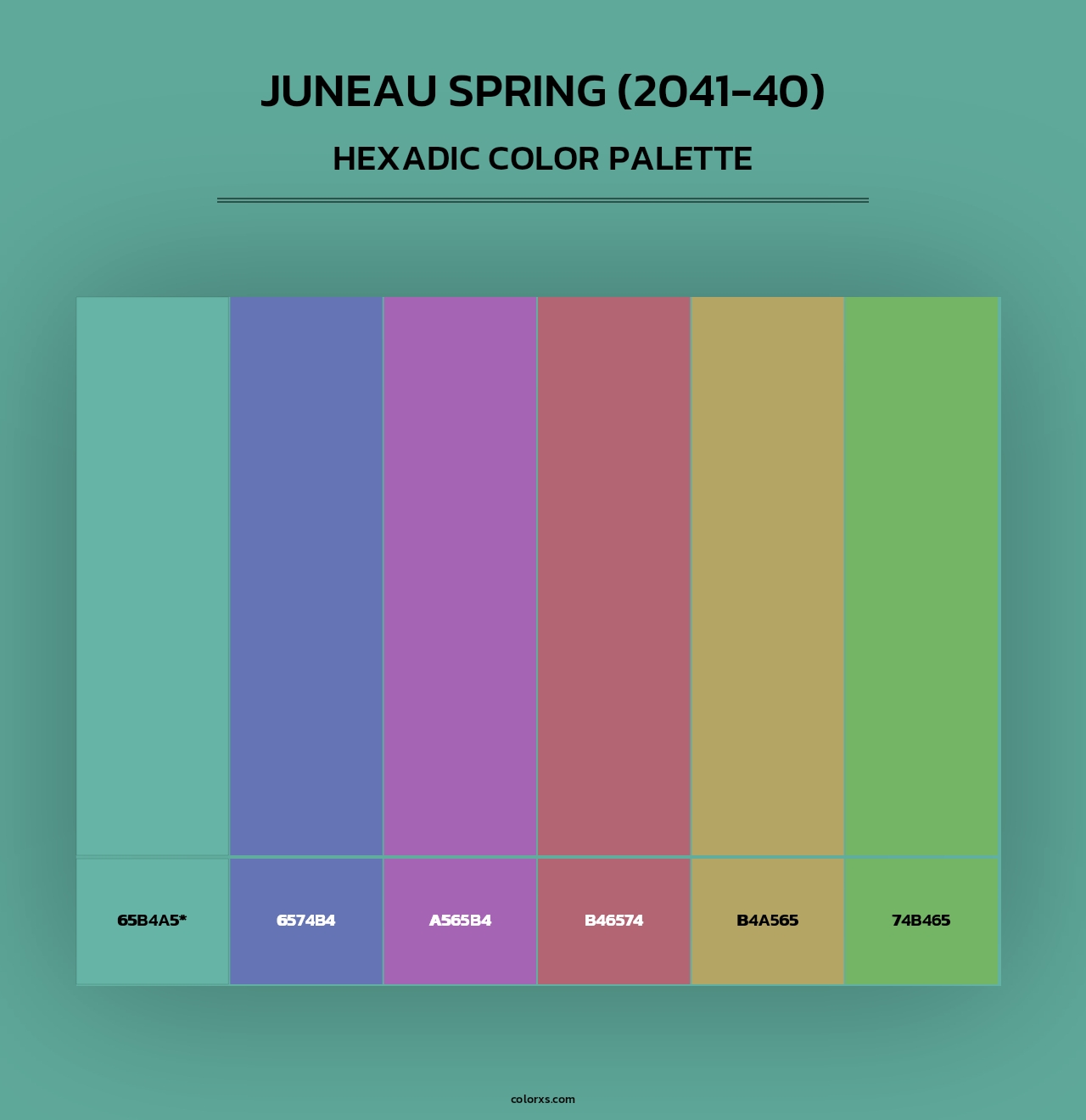 Juneau Spring (2041-40) - Hexadic Color Palette