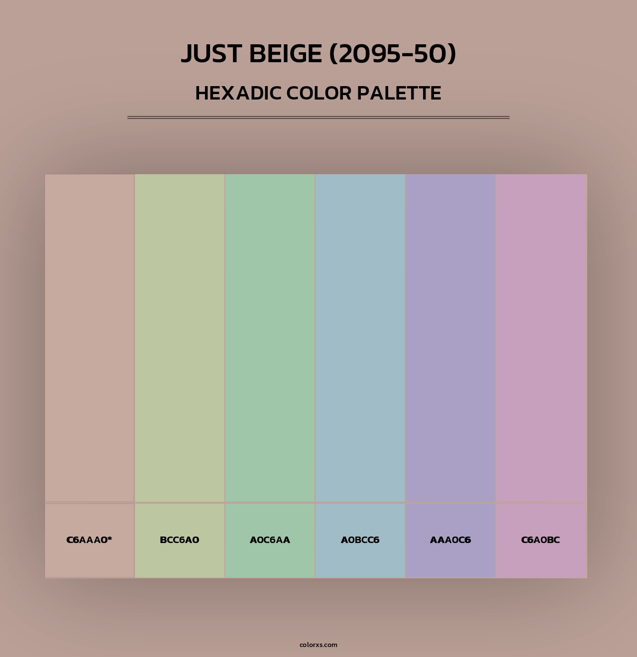 Just Beige (2095-50) - Hexadic Color Palette